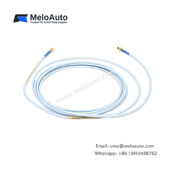 Bently Nevada 330130-040-00-05 4m extension cable for 3300 XL systems. 75Ω triaxial, -40°C to +85°C, CSA/ATEX certified. Connects probe
