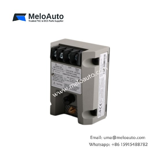 Bently Nevada 990-04-XX-01-00 Mod 147202-01 vibration transmitter offers 4-20 mA output, IEPE sensor compatibility, ATEX certification