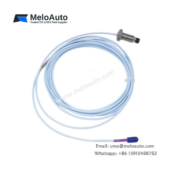 Bently Nevada 330709-000-080-10-02-00 3300 XL 11 mm proximity probe offers 0.4-2.5 mm range, 200 mV/mil sensitivity, -51 to 177 °C