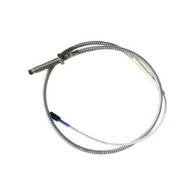 Bently Nevada 330104-00-08-10-02-00 probe: 8 mm tip, 1 m length, 10-02 connector, 200 mV/mil sensitivity, -35 to +177 °C range.