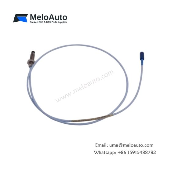 Bently Nevada 330104-00-10-90-02-00 proximity probe offers 0.25-2.0 mm range, 200 mV/mil sensitivity, -51 to 177 °C operation, and 5.0 m cable