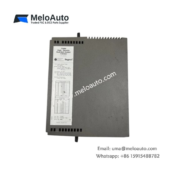 ICS Triplex T3488 Regent guarded digital output module with TMR architecture, 16 channels, 1.1 kg weight, and 90-day battery retention