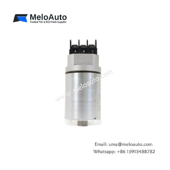 Bently Nevada 16699-03 velocity seismoprobe: 10–1000 Hz range, voltage output, integral cable, 30×65×30 mm, 0.15 kg.