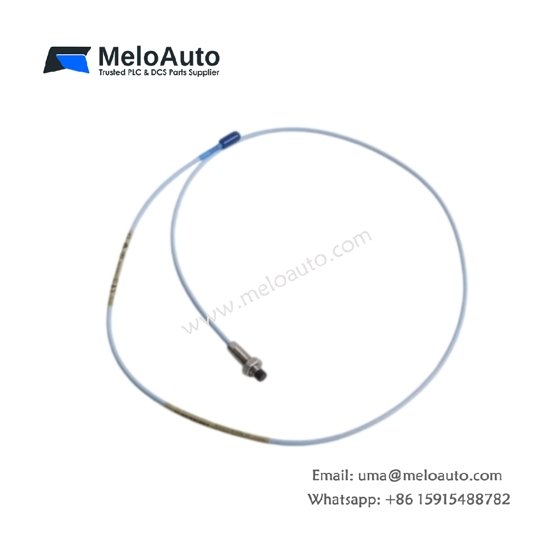 Bently Nevada 330101-00-12-15-02-05 3300 XL 8 mm proximity probe: 7.87 mV/µm, 0.25–2.3 mm range, 3/8-24 thread, API 670 compliant
