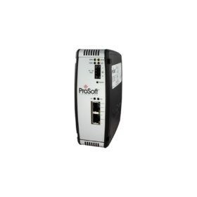 ProSoft 5201-DFNT-MCM module: DF1 to Modbus RTU conversion, RS-232 and RS-485 ports, DIN rail mount, 90×140×115 mm, 0.8 kg