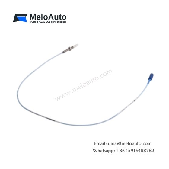 Bently Nevada 330171-00-20-10-02-00 3300 5 mm proximity probe: 0–1.5 mm range, 7.87 V/mm, -35°C to +177°C. 2.0 m cable, M8 thread