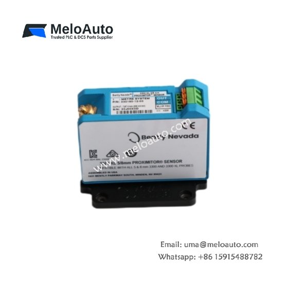 Bently Nevada 330180-12-00 proximity transducer, 3300 XL series. 5/8 mm probe, 5 mm range, 200 mV/mil, 1.2 m length, ClickLoc connector Bently Nevada 330180-12-00 proximity transducer, 3300 XL series. 5/8 mm probe, 5 mm range, 200 mV/mil, 1.2 m length, ClickLoc connector