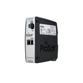 ProSoft PLX32-MBTCP-PND gateway: Modbus TCP/IP to PROFINET IO conversion, dual Ethernet ports, DIN rail mount, 90×140×115 mm