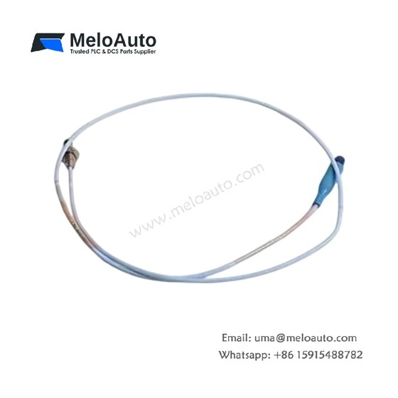 Bently Nevada 330103-00-03-90-12-05 3300 XL 8 mm proximity probe: 0–2 mm range, 7.87 V/mm, -35°C to +177°C. 0.3 m cable, M10 thread.