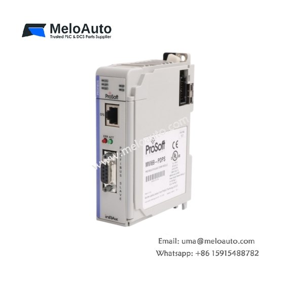 ProSoft MVI69-PDPS module: PROFIBUS DP slave, RS-485 DB9 port, CompactLogix backplane, 40×130×110 mm, 0.3 kg. ProSoft MVI69-PDPS module: PROFIBUS DP slave, RS-485 DB9 port, CompactLogix backplane, 40×130×110 mm, 0.3 kg.