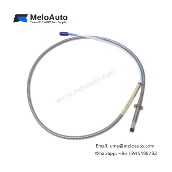 :Bently Nevada 330104-00-05-50-11-00 3300 XL 8 mm proximity probe: 7.87 mV/µm, 0.25–2.3 mm range, 316 SS case, API 670 compliant.
