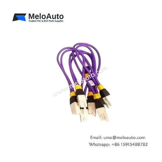 Honeywell 51202329-210 I/O Link Cable: 0.8 m length, foil shield, terminated connectors, 0–60°C range, 0.28 kg, flexible cabinet routing.