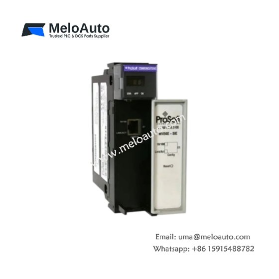 ProSoft MVI56E-SIE module: Siemens Industrial Ethernet communication, ControlLogix backplane, 40×180×130 mm, 0.5 kg.