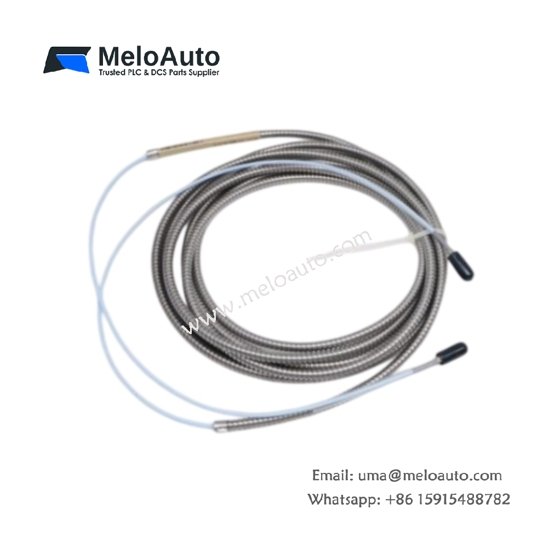 Bently Nevada 330930-040-02-00 3300 NSv extension cable: 4.0 m length, 75 Ω coaxial, -35°C to +177°C. Gold-plated contacts