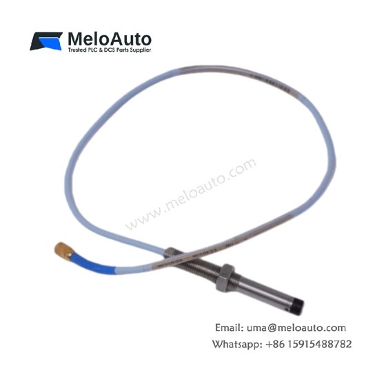 Bently Nevada 330101-00-20-10-02-CN 3300 XL sensor probe cable: 2 m length, ClickLoc coaxial, FEP jacket, API 670 compliant.