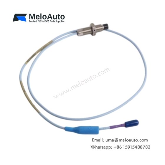 Bently Nevada 330703-000-050-10-01-00 3300 XL 11 mm proximity probe: 7.87 mV/µm, 0.25–2.3 mm range, 316 SS case, API 670 compliant