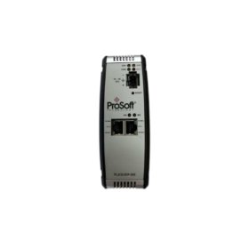 ProSoft PLX32-EIP-SIE gateway: EtherNet/IP to Siemens Industrial Ethernet conversion, dual Ethernet ports, DIN rail mount, 90×140×115 mm